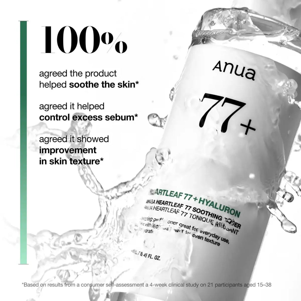 Anua Heartleaf 77% Soothing Toner 250ml – lifestyle shot